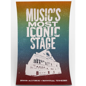Ryman Auditorium Nashville TN Poster Musics Most Iconic Stage Multicolor
